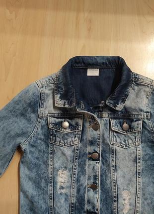 Куртка детская  джинсовая  на 10-12 лет, f&f3 фото