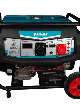 Генератор бензиновий 220-380 в 8.5/9.0 квт 4-тактний електроза...