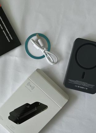 Powerbank q9 павербанк magsafe бездротова зарядка магнітна 10000 маг