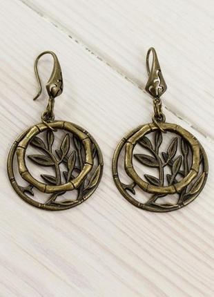 Серьги "бамбук"