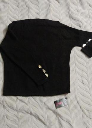 Интересный свитер джемпер цвета горький шоколад