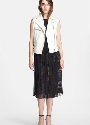 Кожаный байкерский жилет от mcq by alexander mcqueen | оригинал