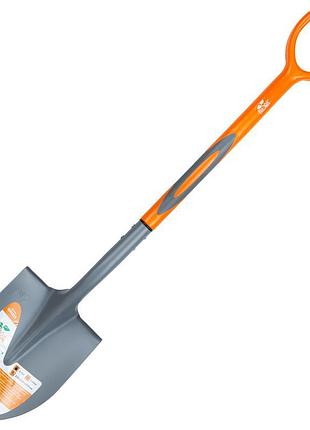 Лопата штикова з пластиковою ручкою 290×210×1050 мм 1.9 кг, fl...