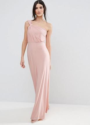 Шикарное розовое платье2 фото