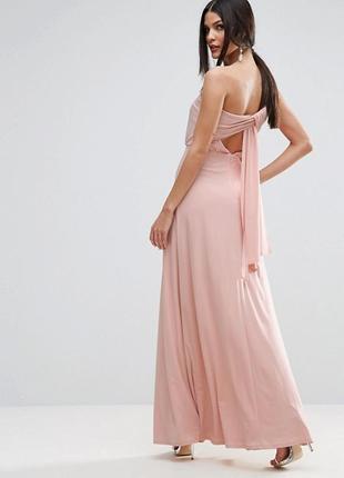 Шикарное розовое платье3 фото