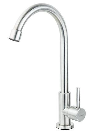 Змішувач s22 1⁄2" монокран на гайці ss (kt-1g170p), aquatica 9...