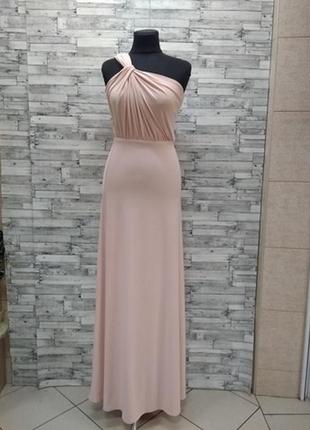 Шикарное розовое платье5 фото