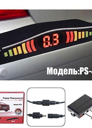 Парктронік tiger ps-44/led/4 датчики d = 18 mm/конектор/black/...