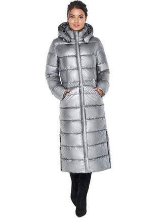 Женская куртка модная цвет серебро модель 31007 (остался только 42(xxs))