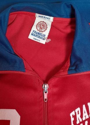 Красивая олимпийка красного цвета franklin and marshall diplomats made in italy4 фото