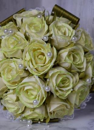 Свадебный букет из роз для невесты  арт.1041 фото