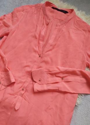 Коралова сорочка блузка zara