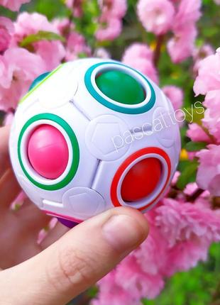 Детская головоломка мяч орбо "радуга"6 фото