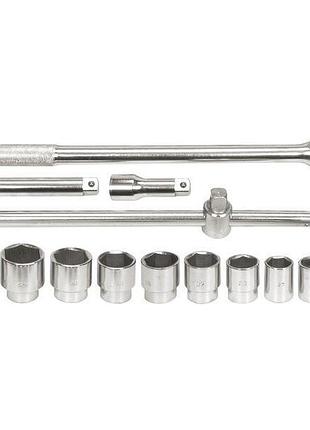 Набір головок торцевих квадрат 3/4", м22-50 мм з трикоттю і во...