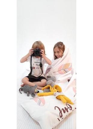 Комплект "перышко" для новорождённых, детское постельное белье, постель3 фото