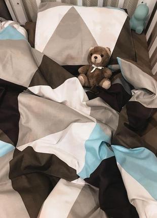 Комплект "чудесная геометрия" для новорождённых, детское постельное белье, постель2 фото