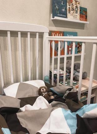 Комплект "чудесная геометрия" для новорождённых, детское постельное белье, постель1 фото