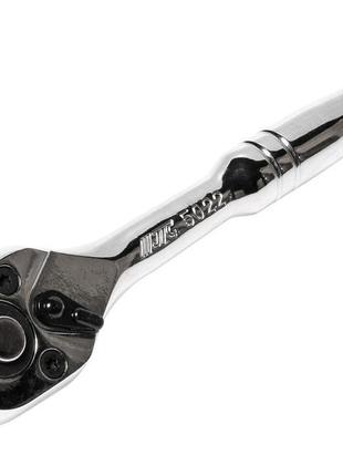 Тріскачка 72зубці 1/4" 128 мм (сталева ручка) (5022 jtc)