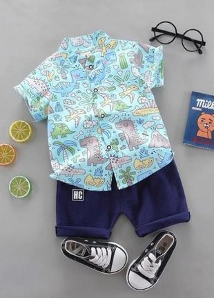 Дитячий літній костюм сорочка шорти