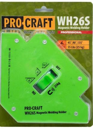 Тримач магнітний для зварювання "стріла" з вимикачем procraft ...