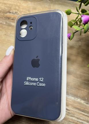 Чехол на iphone 12 квадратных борта чехол на айфон silicone case full camera на apple айфон