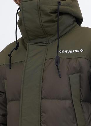 Converse premium long down jacket. пуховик мужской. оригинал.