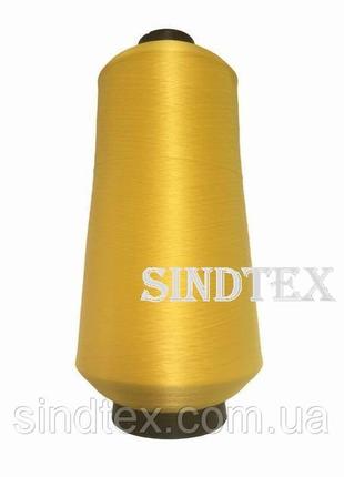 Нить текстурированная некруч 100% pe 150d/1 цв s-001 желтый (боб 15000ярд/60 боб) veritas (ex. nitex), (велл-001)