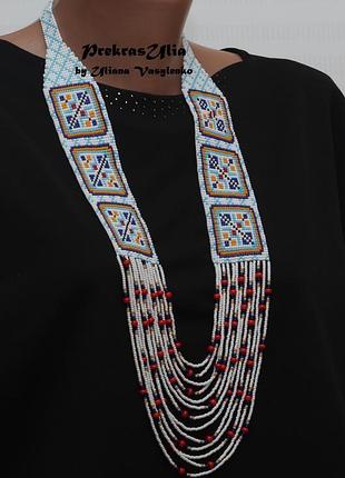 Круговой гердан с квадратиками