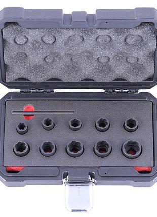 Набір головок для зношених гайок 3/8" 9-19 мм, qs50928 quatros