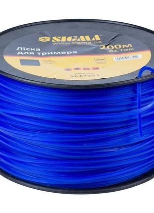 Волосінь для тримера квадрат ø2.7 мм 200 м котушка, sigma 5617351