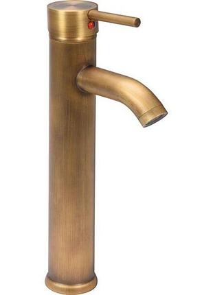 Змішувач води, для умивальника, високий "retro bronze 2" з кул...