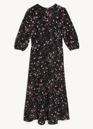 Волшебное платье мидакси из качественной вискозы в зрачках р.142 фото