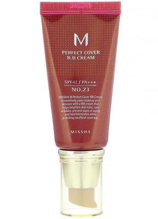 Тональний вв крем, missha, m perfect cover bb cream spf42 / pa...