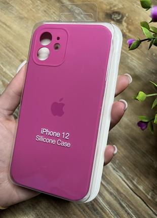 Чехол на iphone 12 квадратных борта чехол на айфон silicone case full camera на apple айфон