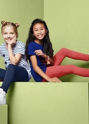 1 шт зручні бавовняні лосини, легінси для дівчинки від tcm tchibo (чібо), німеччина, 134-140 см