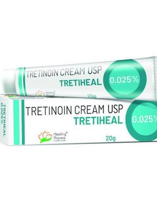 Tretinoin cream 0.025% tretiheal (крем з третиноїном)1 фото