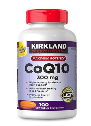 Комплекс для серця kirkland coq10 300 мг, 100 шт