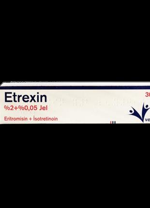 Етрексин etrexin гель від вугрів 2% + 0,05%, 30 г.