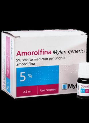 Аморолфин лак для нігтів amorolfina mylan - лоцерил2 фото