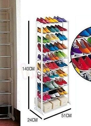 Полиця для взуття amazing shoe rack на 30 пар2 фото