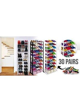 Полиця для взуття amazing shoe rack на 30 пар8 фото