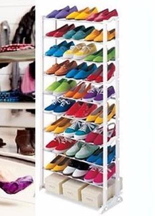 Полиця для взуття amazing shoe rack на 30 пар9 фото