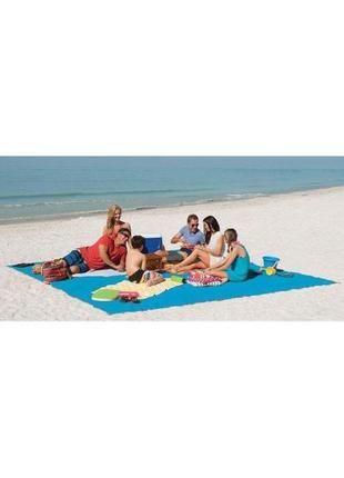 Покривало пляжне анти пісок sand free mat 2х1,5 м6 фото