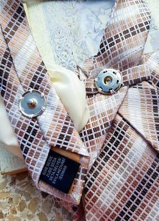 Женский галстук angelo litrico с брошью цветком.6 фото