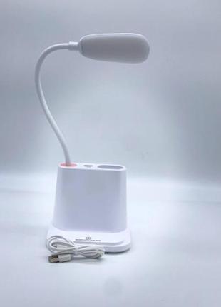 Настільна лампа акумуляторна losso fl-1200 біла3 фото