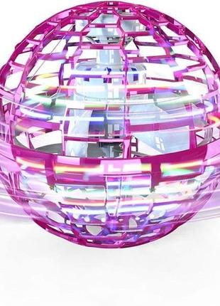 Літаючий куля що світиться flynova pro gyrosphere рожевий