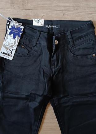 Нові якісні чорні штани lafeidina jeans cafedina/ стрейч8 фото