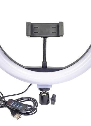 Кільцева led лампа з утримувачем для телефону 12" 30 см3 фото