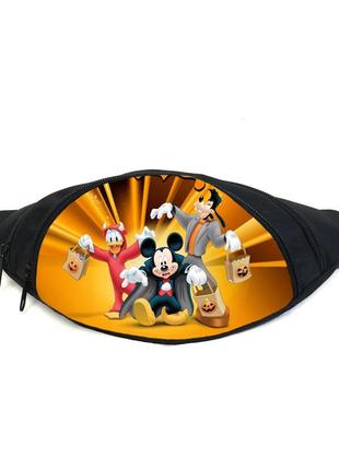 Поясная сумка бананка микки маус (gb-mm 05) gear bag черная