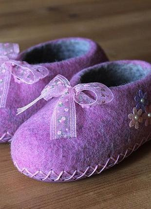 Повстяні пінетки дитячі "дарина" від 10 см і більше